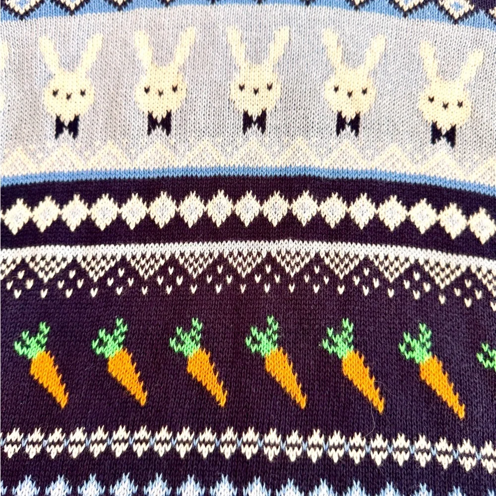 The‎ Children's Place Boys Bunny Carrot Sweater Vest Size 14 XL Easter Preppy